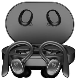  Wireless Ear-hook TWS Earphones ,   Charging Case   True Stereo   Over the Ear Headphones   Bluetooth Earbuds   - AWM57 1986-2