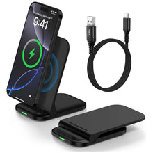 Load image into Gallery viewer, Foldable Wireless Charger,  Charging Pad  Stand Folding 15W Fast  - AWXW204 2554-1