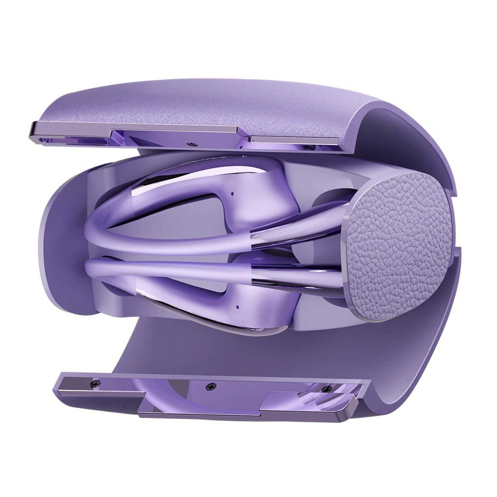 Wireless Ear-hook OWS Earphones,  Charging Case  True Stereo Over the Ear Headphones  Purple Bluetooth Earbuds  - AWY88 2293-4