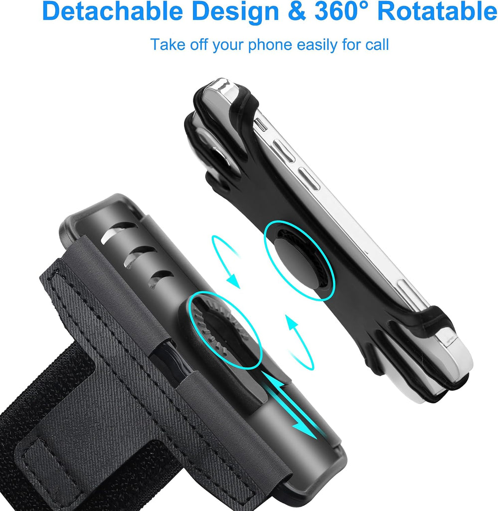 Rotatable Running Armband,  Exercising Gym Workout 360-degree Rotating Detachable  - AWXW200 2550-2