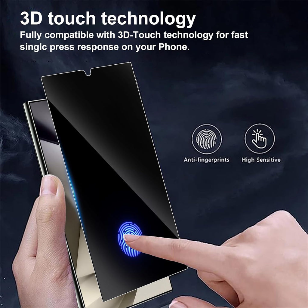 2 Pack Privacy Screen Protector,  Anti-Peep Anti-Spy Fingerprint Works TPU Film  - AW2SP43 2261-4
