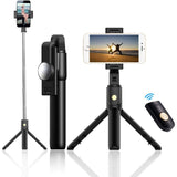Selfie Stick , Stand Remote Shutter Built-in Tripod Wireless - AWG32