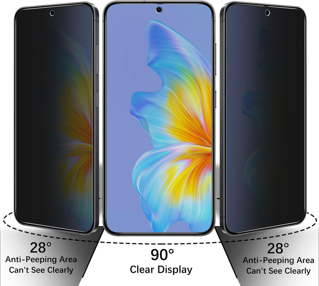 2 Pack Privacy Screen Protector ,  Anti-Peep  9H Hardness  Anti-Spy  Tempered Glass   - AW2SP88 2420-2