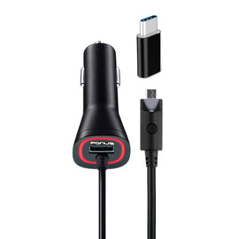 Car Charger with USB-C Adapter,  Extra USB Port  DC Socket  Type-C Power Adapter  - AWJ55+USB-C 2133-1