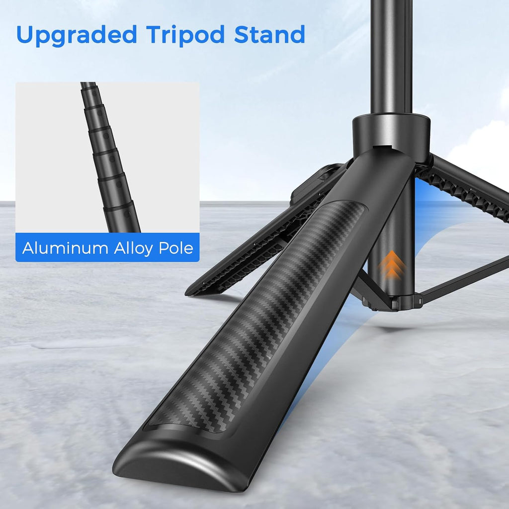 Selfie Stick ,  Stand Remote Shutter Built-in Tripod  Wireless  - AWXW15 2351-3