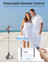 Load image into Gallery viewer, Selfie Stick ,  Stand Remote Shutter Built-in Tripod Wireless  - AWXW14 2350-3