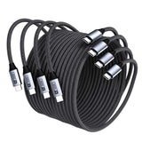 4 Pack 3ft and 6ft Long PD USB-C Cables, TYPE-C to TYPE-C Power Wire Cord Fast Charge - AWXW193