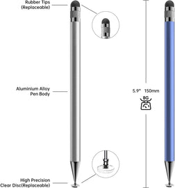 5 Pcs Stylus,  Alloy Lightweight Silicone Tip Touch Screen Pen  - AWXW265 2626-2