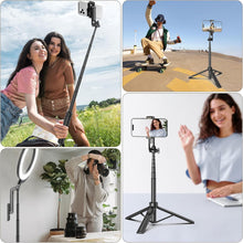 Load image into Gallery viewer, Selfie Stick ,  Stand Remote Shutter Built-in Tripod  Wireless  - AWXW15 2351-7