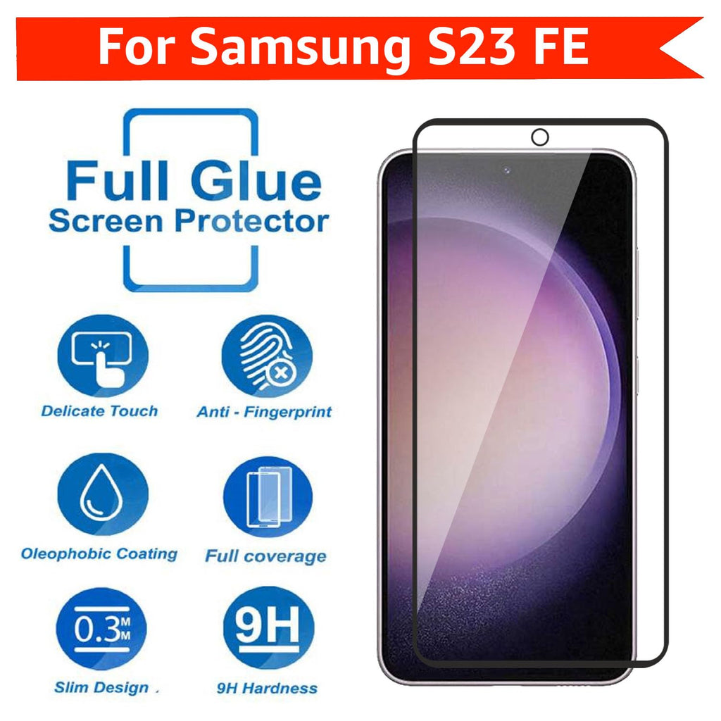 2 Pack Screen Protector,  (Fingerprint Unlock) Full Cover  HD Clear  Tempered Glass  - AW2XF97 2044-2