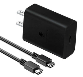 15W Fast Home Charger,  Travel AC Plug Wall Power Adapter 6ft USB-C Cable Type-C Cube  - AWY99 2307-1