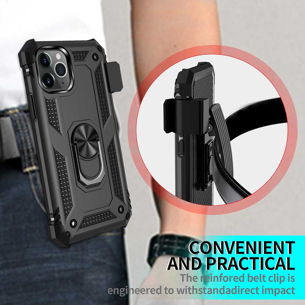 Case Belt Clip,  Kickstand Cover Swivel Metal Ring Holster  - AWM63 2203-10