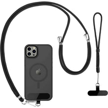 Load image into Gallery viewer, Black 2 Pack Phone Lanyard,  For Phone Cases 1 Pcs Wrist Straps 1 Pcs Neck Straps Holder Adjustable  - AWXW273 2634-1
