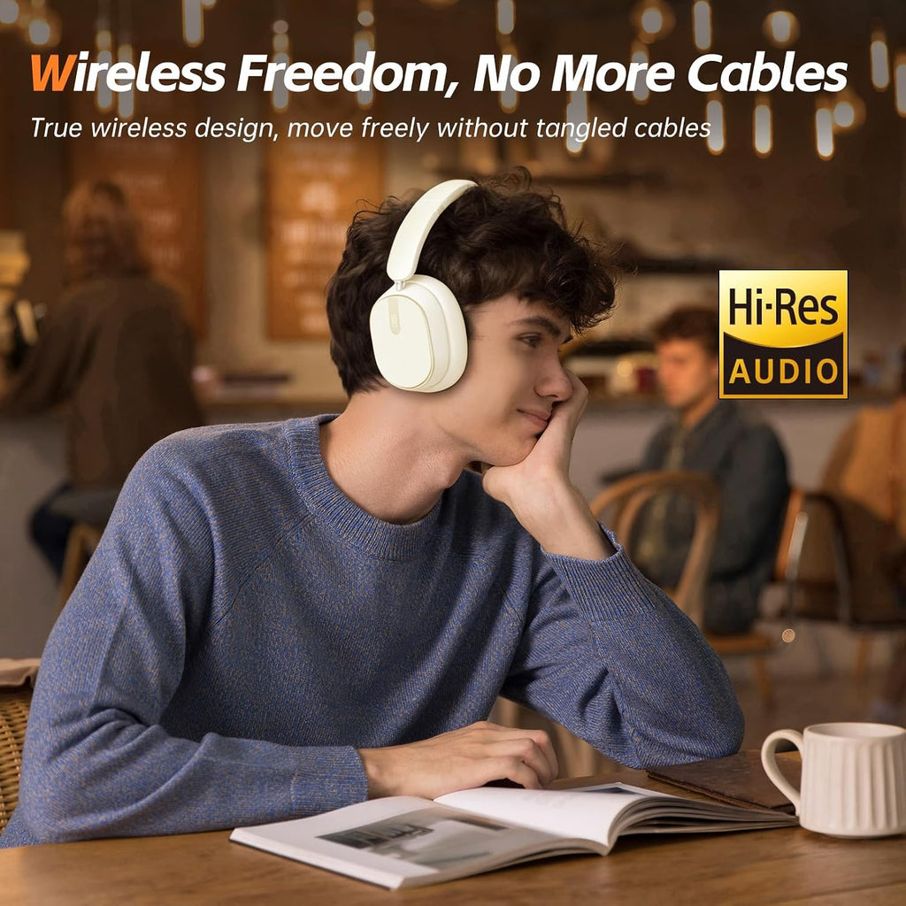Wireless Headphones,  Earphones w Mic Headset Foldable  - AWXW141 2490-6