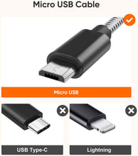 Load image into Gallery viewer, 10ft USB Cable,  Power Cord Charger MicroUSB  - AWS50 283-5