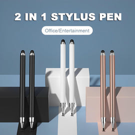 3 Pcs Stylus,  Black, White, Rose Gold Plastic  Lightweight Touch Screen Pen   - AWXW260 2621-2