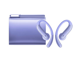 Wireless Ear-hook OWS Earphones,  Charging Case  True Stereo Over the Ear Headphones  Purple Bluetooth Earbuds  - AWY88 2293-2