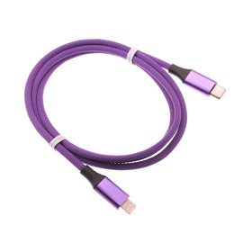  Purple 3ft PD Cable ,  TYPE-C Power Wire Fast Charger USB-C  - AWR52 2164-1
