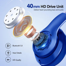 Load image into Gallery viewer, Wireless Headphones,  Earphones w Mic Headset Foldable  - AWXW131 2480-4