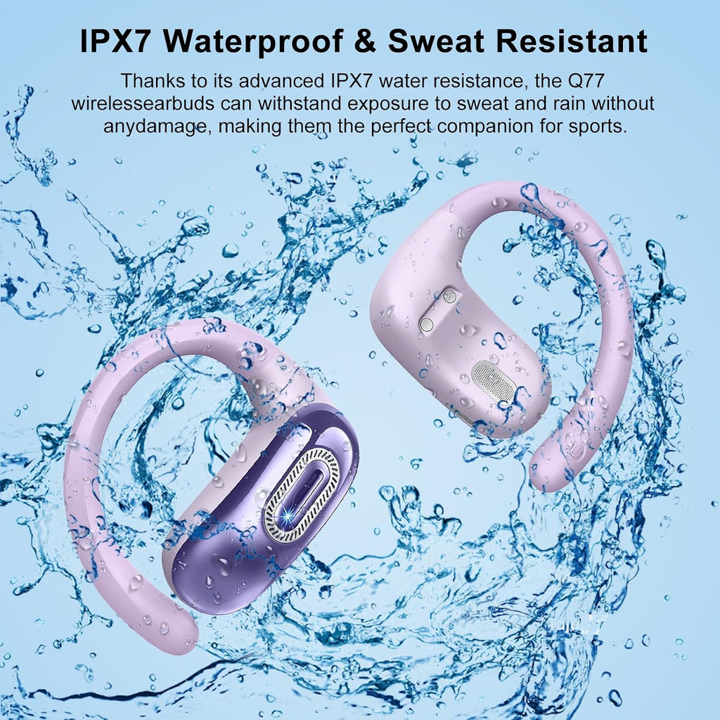 Wireless Ear-hook Open Earphones ,  Charging Case True Stereo Over the Ear Headphones Bluetooth Earbuds  - AWXW224 2579-4