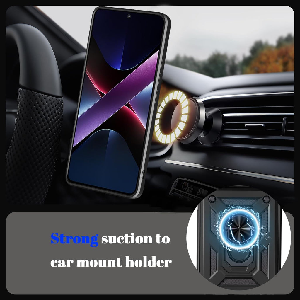 Hybrid Case Cover,  Shockproof Kickstand Lens Protects Metal Ring  - AWXW59 2395-3