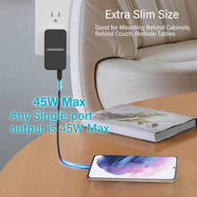 Load image into Gallery viewer, 45W Wall Charger,  Adapter Power 2 USB-C Port Adaptive Fast  - AWXW191 2541-3