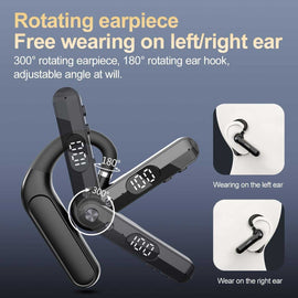 Wireless Earphone,  Handsfree Open-Ear Headphone Boom Mic Ear-hook  - AWF01 2250-2