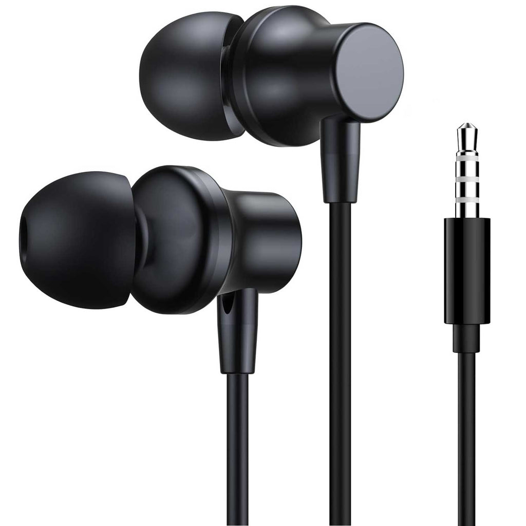 Retractable Earphones,  3.5mm w Mic Earbuds Hands-free  Headphones  - AWD51 2328-2