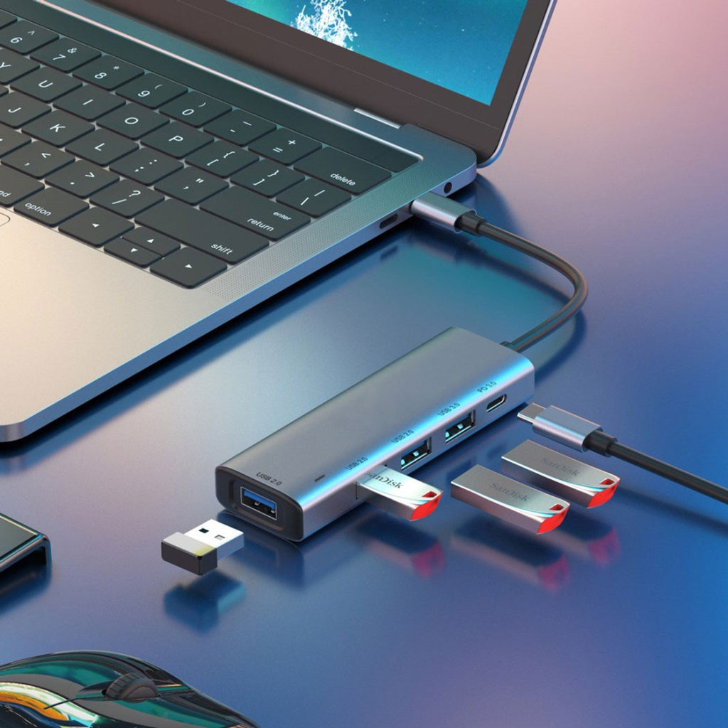  5-in-1 Adapter USB Hub ,   TYPE-C PD Port   USB Splitter   USB-C Charger Port   - AWL53 2013-2
