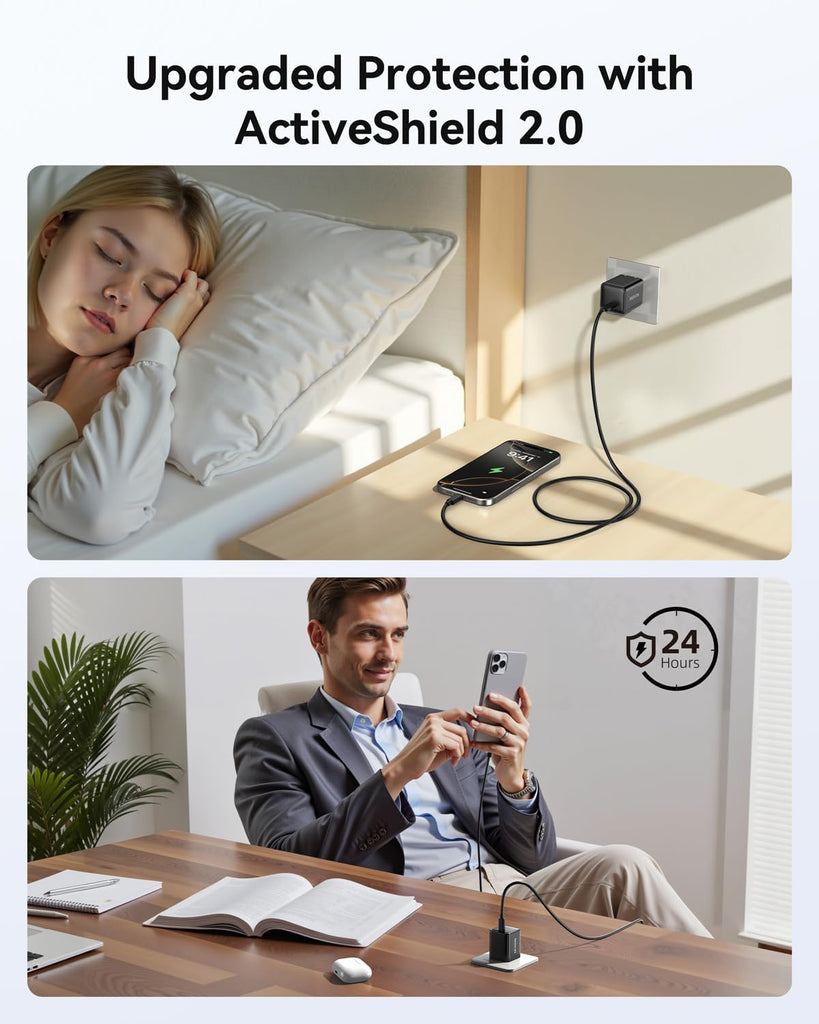 33W Wall Charger,  Adapter Power USB-C Port Adaptive Fast  - AWXW237 2593-6
