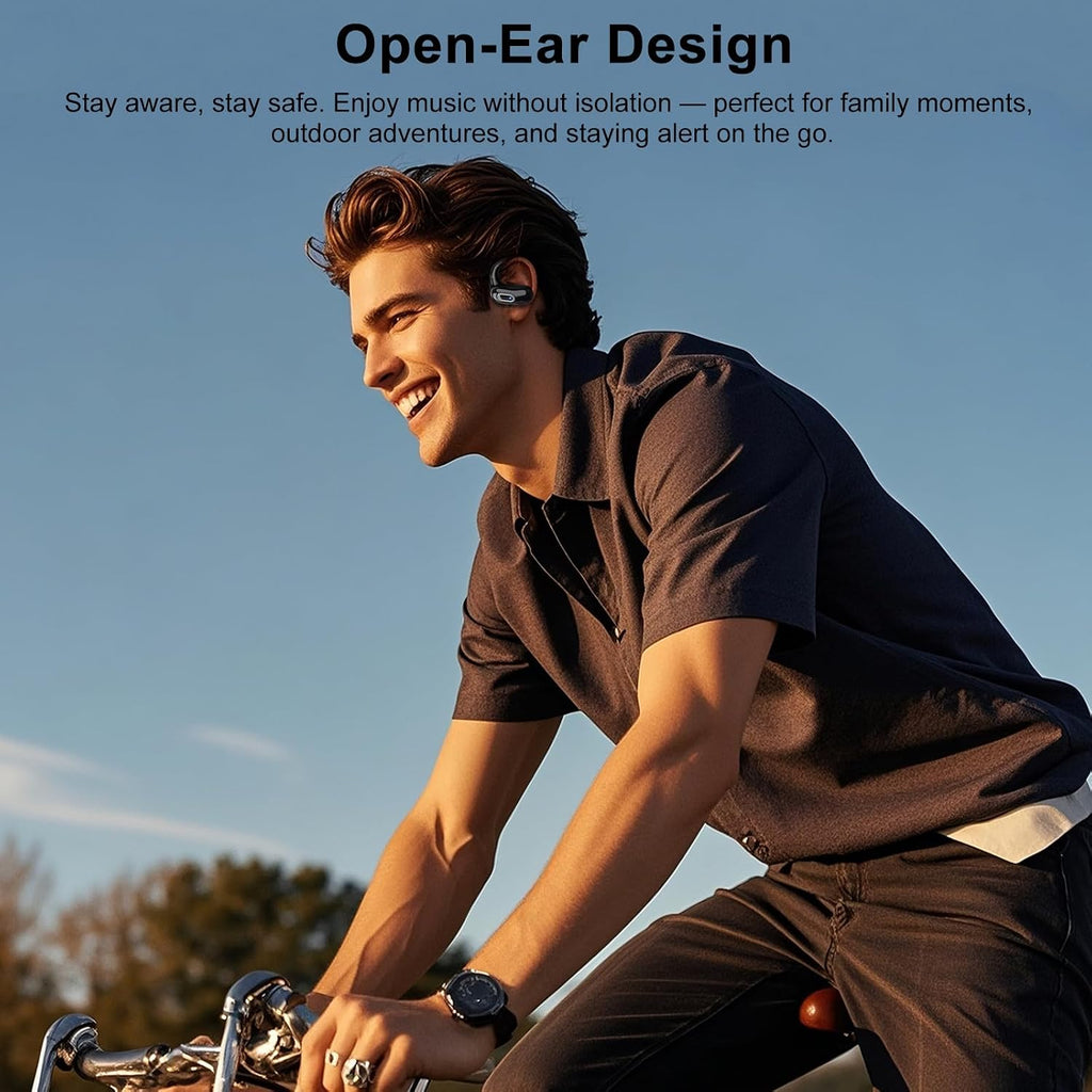 Wireless Ear-hook Open Earphones ,  Charging Case True Stereo Over the Ear Headphones Bluetooth Earbuds   - AWXW223 2578-3
