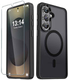 Magnetic Case, Drop-Proof Armor With Glass Screen Protector Cover - AWXW2