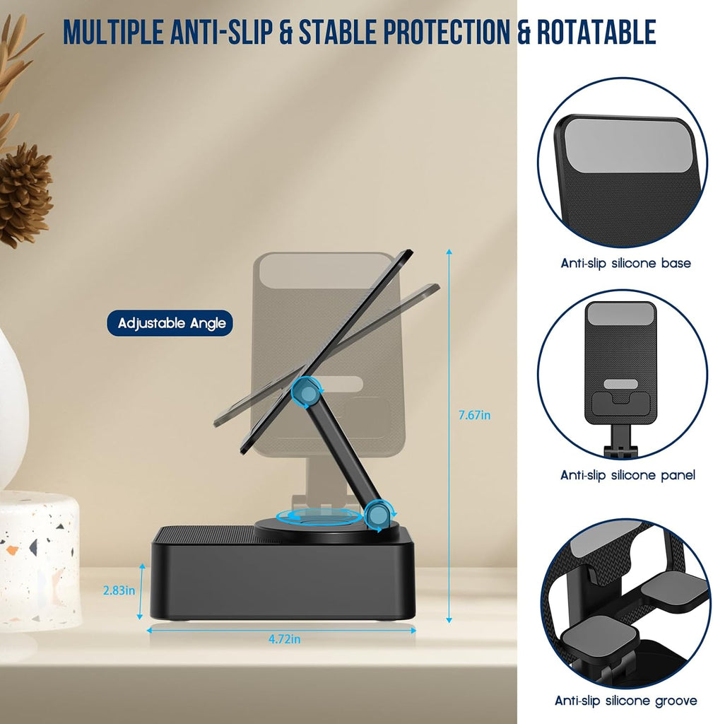 Wireless Speaker,  Multimedia Foldable Audio Desk Stand  - AWXW17 2353-3