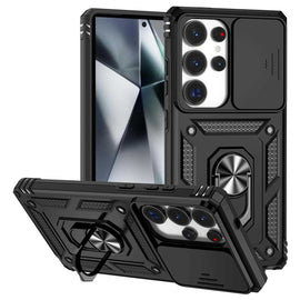  Hybrid Case Cover ,  Shockproof Kickstand  Lens Protects   Metal Ring   - AWXW48 2384-1