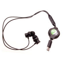 Load image into Gallery viewer, USB-C Retractable Earphones,  TYPE-C w Mic Earbuds Hands-free Headphones  - AWC63 2329-4