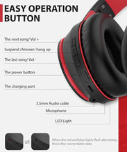 Load image into Gallery viewer, Wireless Headphones,  Earphones w Mic Headset Foldable  - AWXW133 2482-3