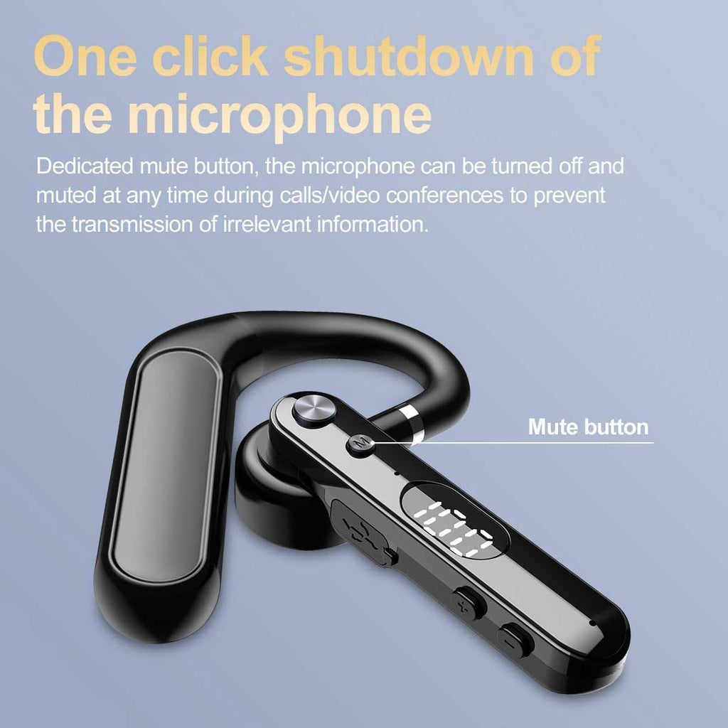 Wireless Earphone,  Handsfree Open-Ear Headphone Boom Mic Ear-hook  - AWF01 2250-6