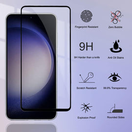 2 Pack Screen Protector,  (Fingerprint Unlock) Full Cover HD Clear Tempered Glass  - AW2V58 2088-2