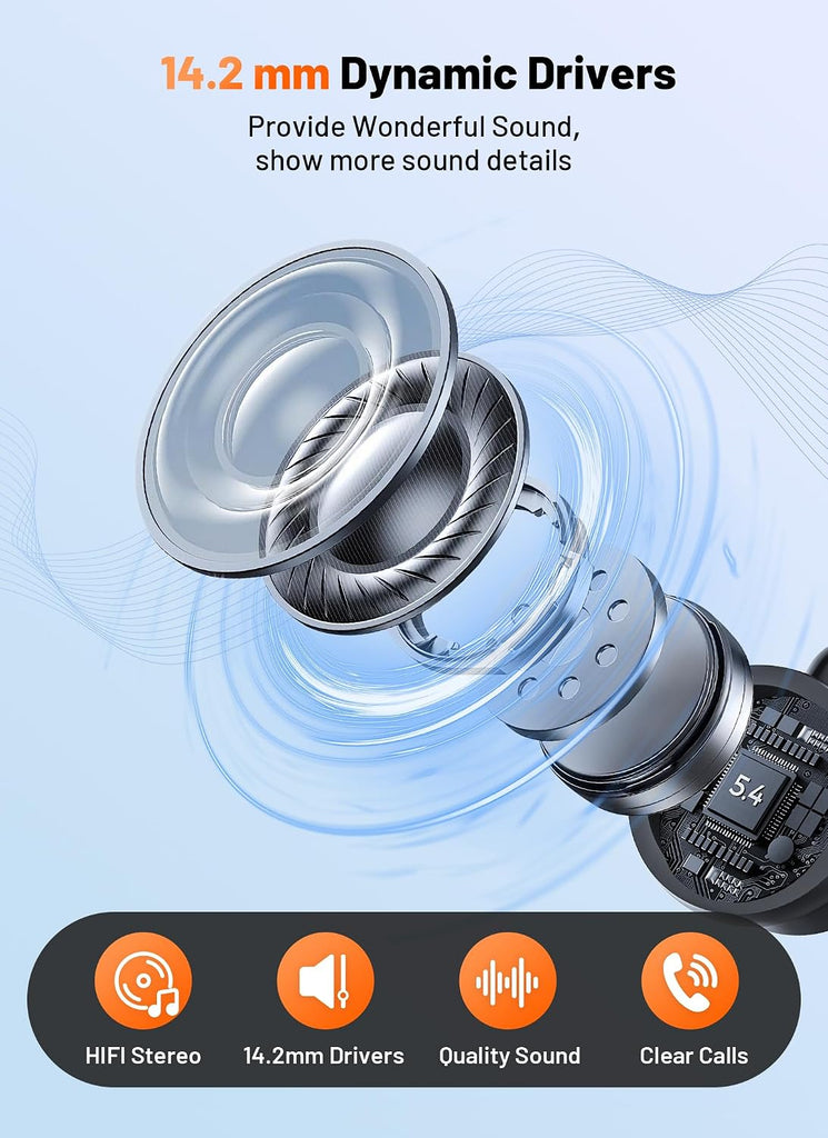 Wired TYPE-C Earphones,  Headset w Mic Magnetic Headphone USB-C Earbuds  - AWC89 2574-2