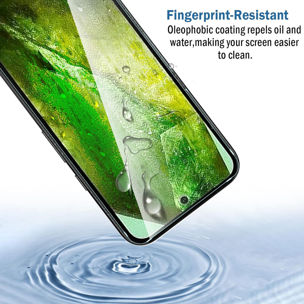 2 Pack Screen Protector,  (Fingerprint Unlock) Full Cover HD Clear Tempered Glass  - AW2V71 2110-3