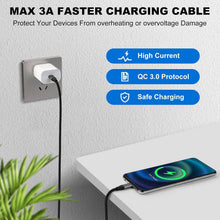 Load image into Gallery viewer, 6 Pack PD USB-C Cables ,  Power Wire Cord Fast Charge 3 Pack 3ft and 3 Pack 6ft   - AWXW199 2549-4