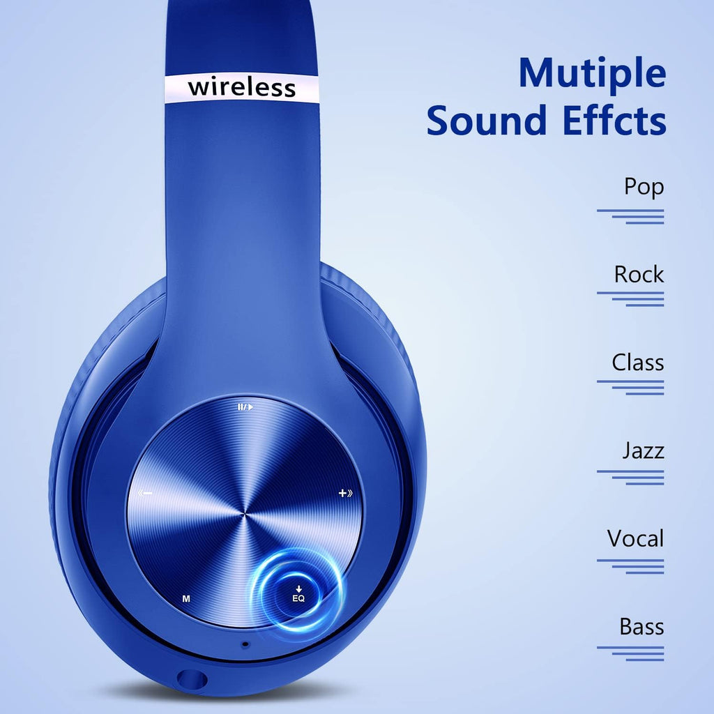 Wireless Headphones,  Earphones w Mic Headset Foldable  - AWXW131 2480-6