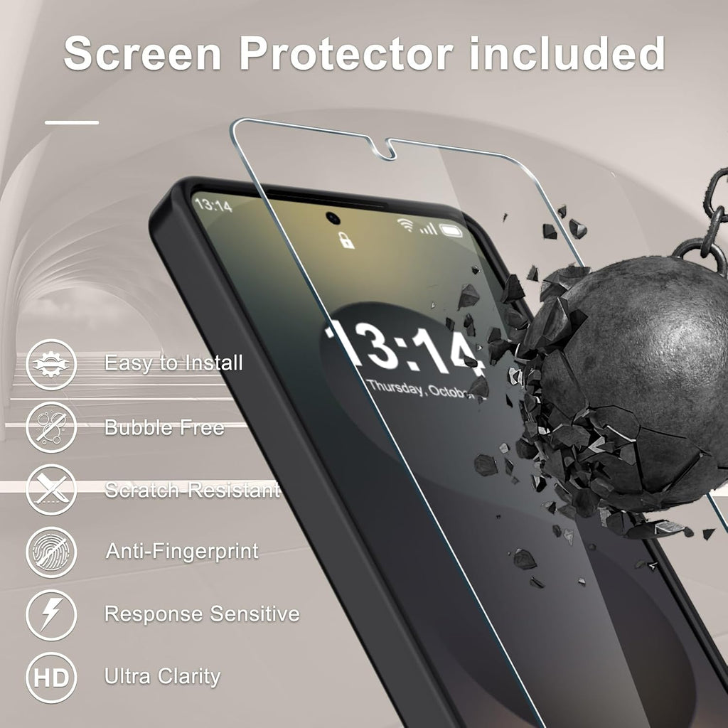 Magnetic Case,  Drop-Proof Armor With Glass Screen Protector Cover  - AWXW1 2337-6