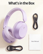 Load image into Gallery viewer, Purple Wireless Headphones ,  Earphones w Mic Headset Foldable  - AWXW268 2629-7