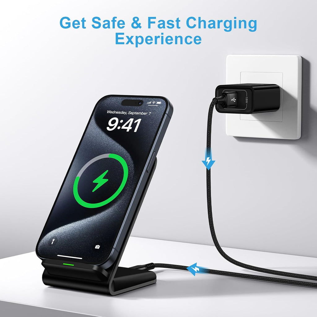 Wireless Charger,  Slim Charging Pad  Stand 15W Fast  - AWXW206 2556-3