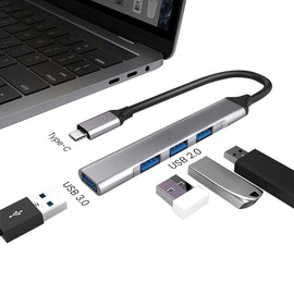 USB-C Adapter,  USB Splitter 4-in-1 Hub USB-A  - AWZ85 2198-2
