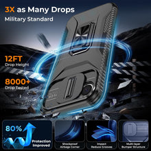 Load image into Gallery viewer, Hybrid Case Cover,  Shockproof Kickstand Lens Protects Metal Ring  - AWXW107 2449-3