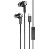 Wired TYPE-C Earphones, Headset w Mic Magnetic Headphone USB-C Earbuds - AWC89