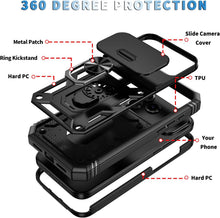 Load image into Gallery viewer, Hybrid Case Cover,  Shockproof Kickstand Lens Protects Metal Ring  - AWXW106 2448-7