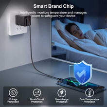 Load image into Gallery viewer, 65W PD Home Charger,  Built-in Power Cord USB-C 2ft Retractable Cable Fast Type-C  - AWK22 2240-6
